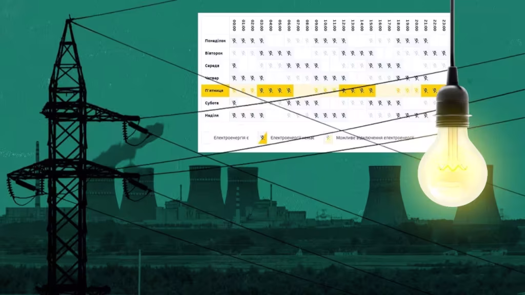 Графік відключення світла
