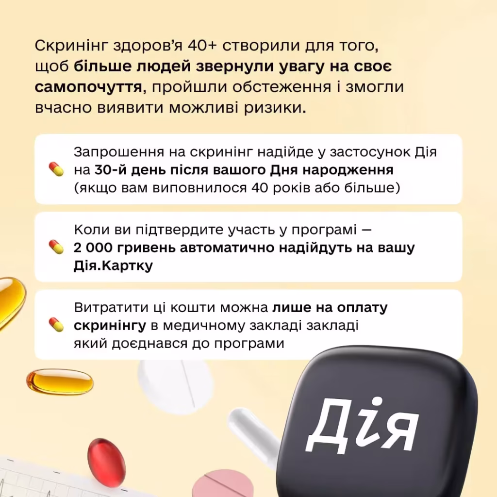 Скринінг здоров'я 40+